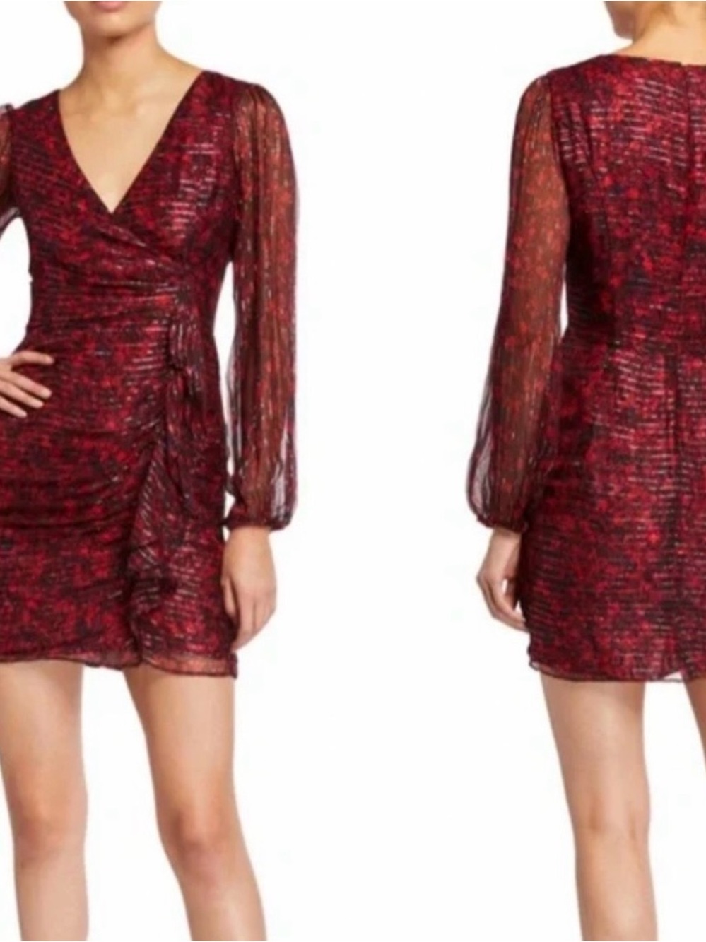Parker Black Label Carole Silk-Blend Mini Dress | Size 0 | NWT